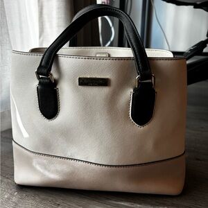 Kate Spade Black and Cream Satchel
